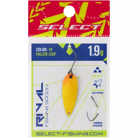 Блешня Select Rival 1.9g 30mm #19 Fallen Leaf, Вага блешні: 1.9, Колір блешні: #19 Fallen Leaf, фото , изображение 2